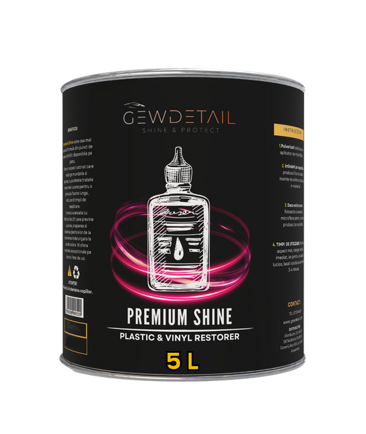 Soluție Dressing și Protecție Plastice 5L - Premium Shine Polimeri GEWDETAIL